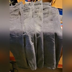 Jeans American Outfitters Faded(5) Mens 34x30 Stretch Fit Slim/skinny Level Flex